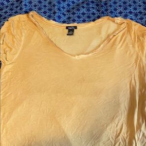 Rue 21 yellow off the shoulder shirt